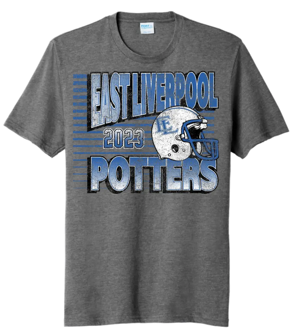 East Liverpool 2023 Football Youth Tri-Blend Tee