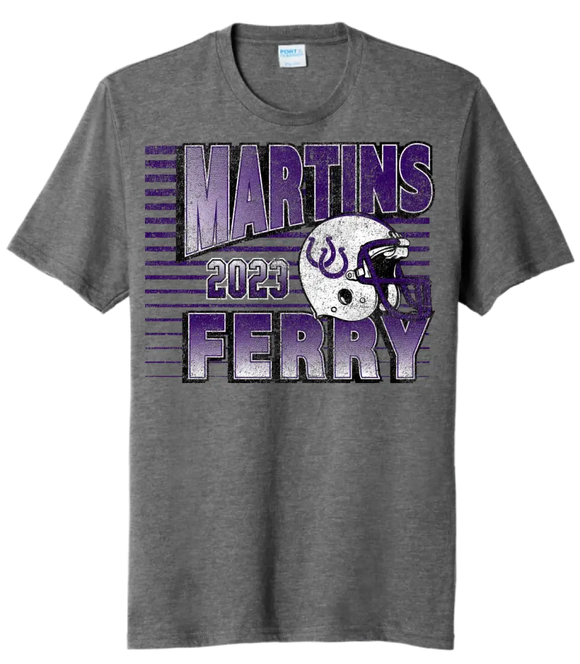 Martins Ferry 2023 Football Youth Tri-Blend Tee