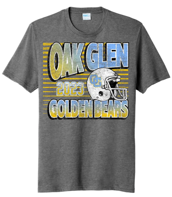 Oak Glen 2023 Football Youth Tri-Blend Tee