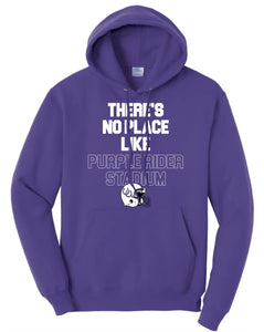 Martins Ferry No Place Like Home Core Fleece Pullover Hooded Sweatshirt