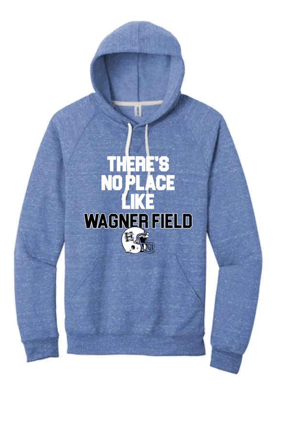 Harrison Central No Place Like Home Jerzees Snow Heather French Terry Raglan Hoodie