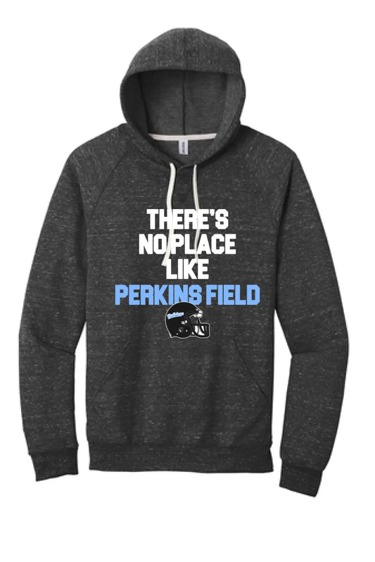 Bridgeport No Place Like Home Jerzees Snow Heather French Terry Raglan Hoodie