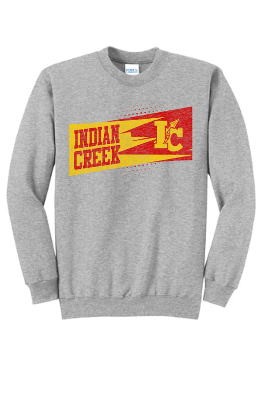 Indian Creek Distressed Strike Core Fleece Crewneck Sweatshirt