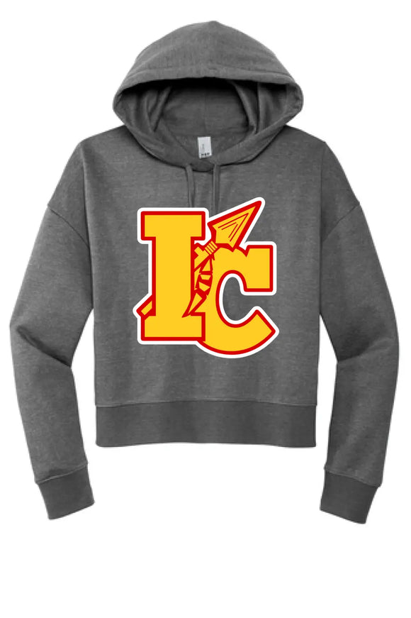 Indian Creek Logo on Gray Women's V.I.T. Fleece Hoodie