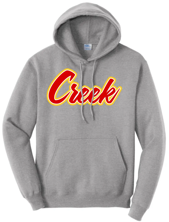 Indian Creek Script Core Fleece Pullover Hooded Sweatshirt