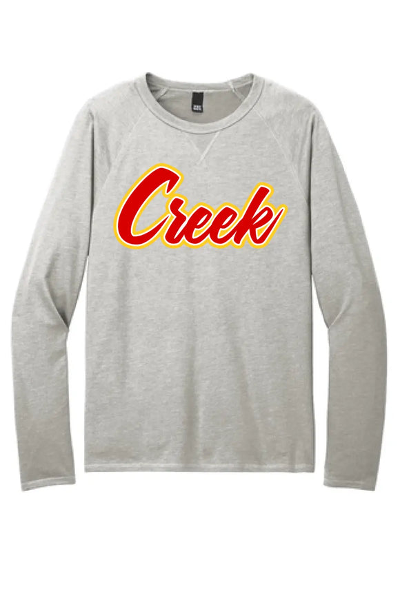 Indian Creek Script Featherweight French Terry Long Sleeve Crewneck