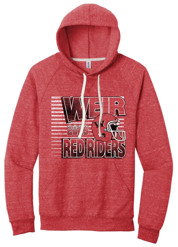 Weir Football 2023 Jerzees Snow Heather French Terry Hoodie