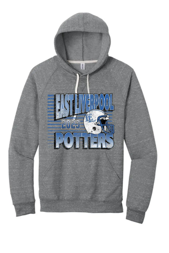 East Liverpool Football 2023 Jerzees Snow Heather French Terry Hoodie