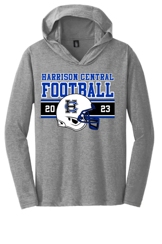 Harrison Central Football 2023 Design-21 Perfect Tri Long Sleeve Hoodie