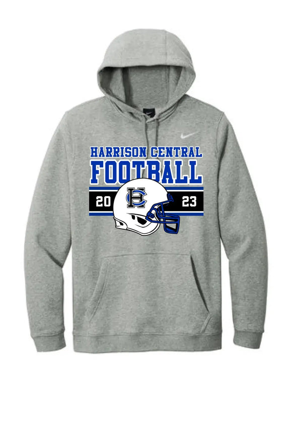 Harrison Central Football 2023 Design-21 Nike Club Fleece Pullover Hoodie