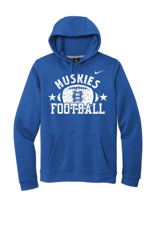 Harrison Central Huskies Football 2023 Design-11 Nike Club Fleece Pullover Hoodie