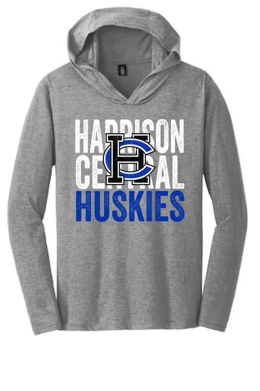 Harrison Central HC Logo Coverup Perfect Tri Long Sleeve Hoodie