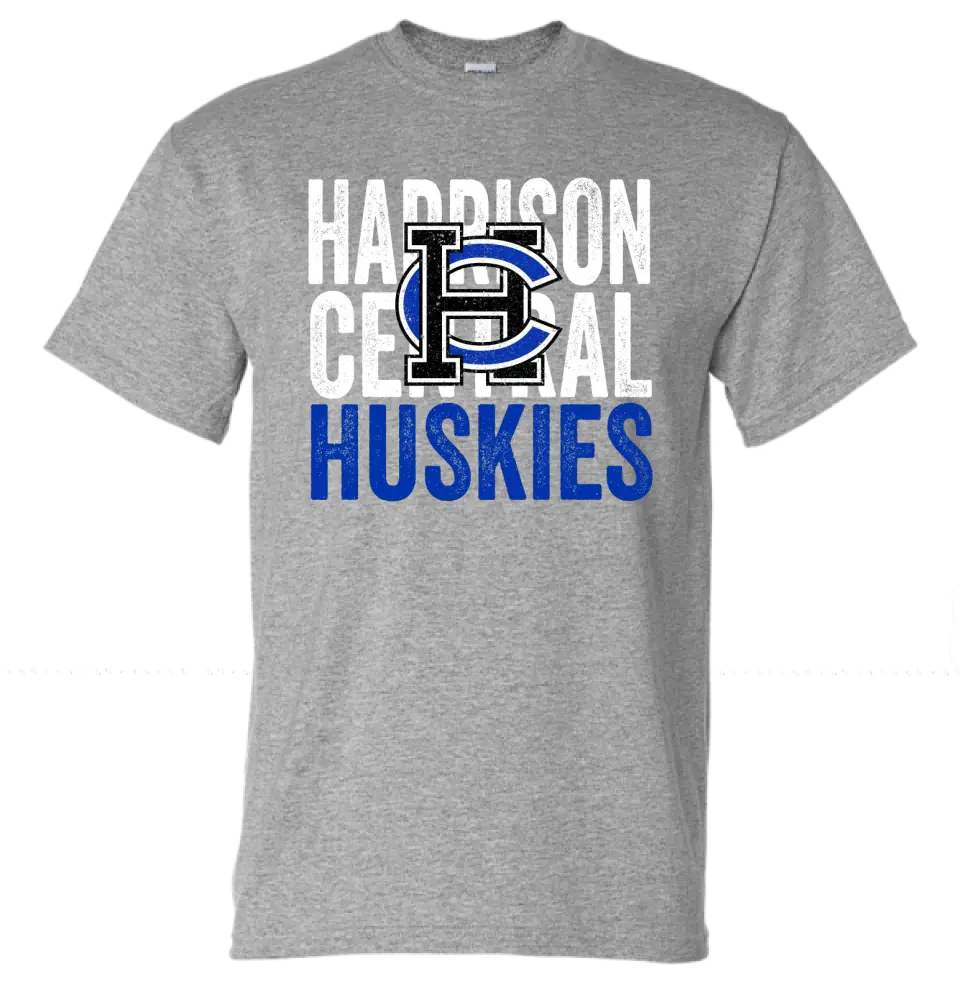 Harrison Central HC Logo Coverup Gildan DryBlend T-Shirt