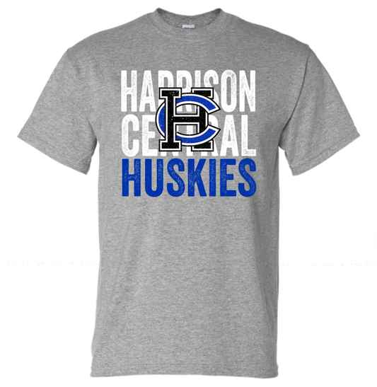 Harrison Central HC Logo Coverup Gildan DryBlend T-Shirt