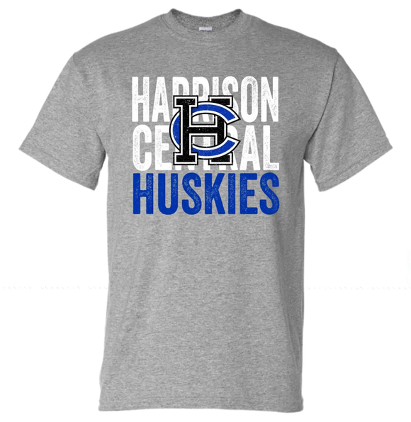 Harrison Central HC Logo Coverup Gildan DryBlend T-Shirt