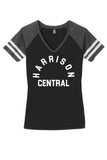 Harrison Central Arch Design Women's Game V-Neck Tee