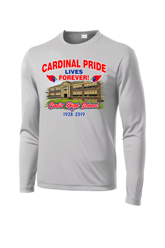 Cadiz Cardinal Pride Lives Forever Long Sleeve PosiCharge Competitor Tee