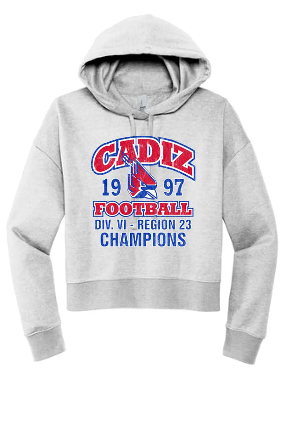 Cadiz Cardinals 1997 Football Region 23 Champs Women's V.I.T. Fleece Hoodie