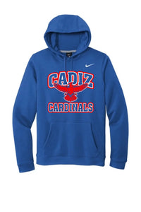 Cadiz Cardinals Distressed Wings Nike Club Fleece Pullover Hoodie