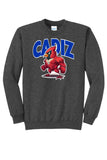 Cadiz Standing Fighting Cardinal Core Fleece Crewneck Sweatshirt