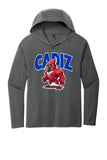 Cadiz Standing Fighting Cardinal Perfect Tri Long Sleeve Hoodie