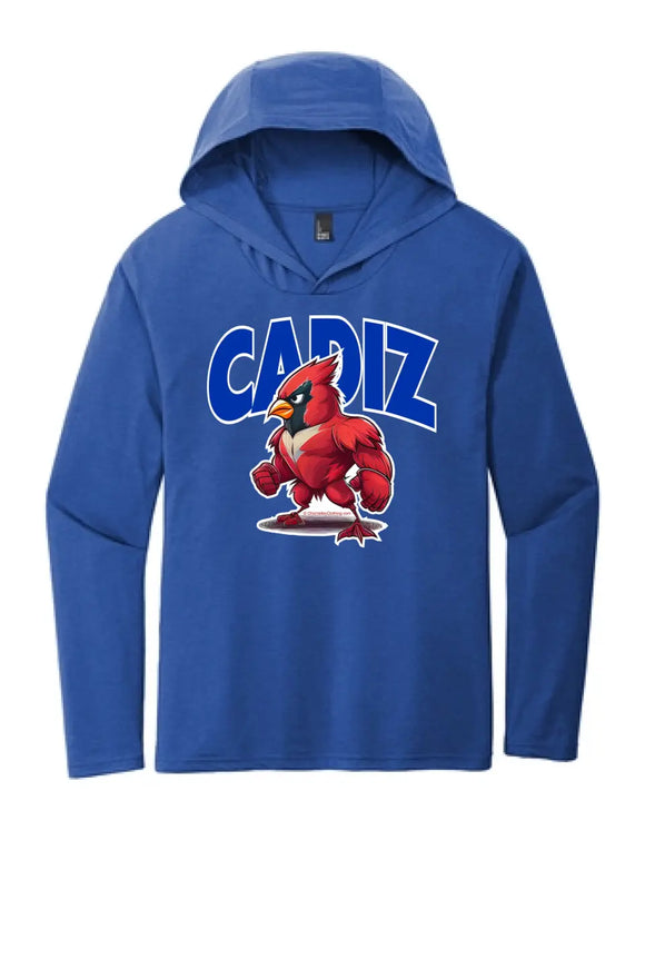 Cadiz Standing Fighting Cardinal Perfect Tri Long Sleeve Hoodie