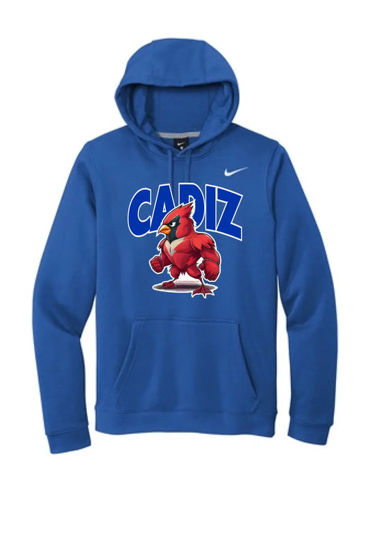 Cadiz Standing Fighting Cardinal Nike Club Fleece Pullover Hoodie