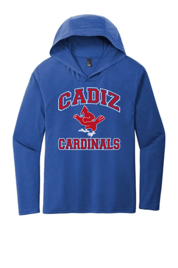 Cadiz Cardinals Vintage Fighting Distressed Perfect Tri Long Sleeve Hoodie