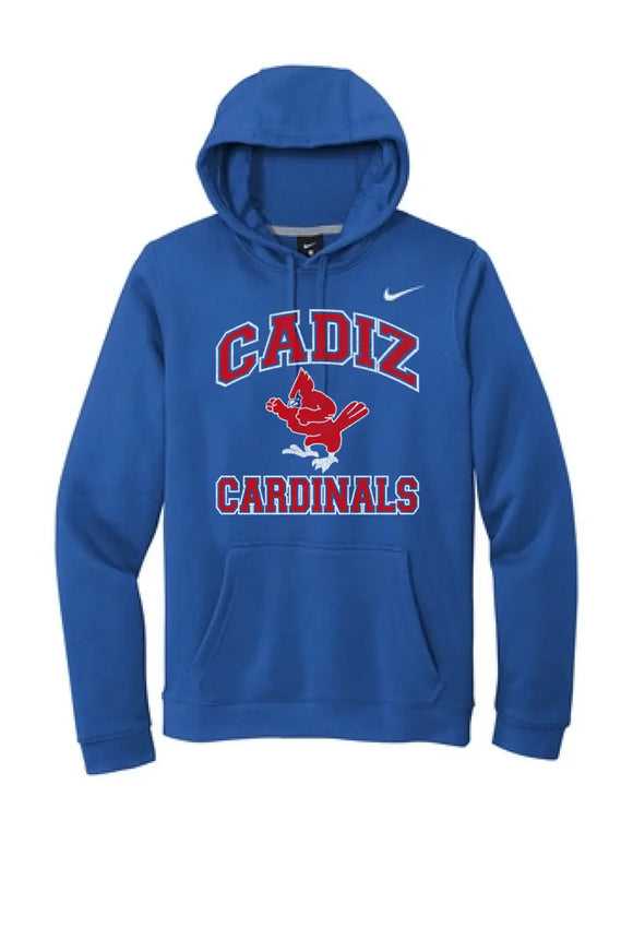 Cadiz Cardinals Vintage Fighting Distressed Nike Club Fleece Pullover Hoodie