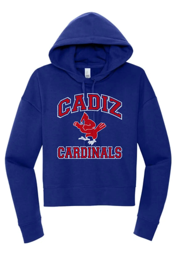 Cadiz Cardinals Vintage Fighting Distressed Women's V.I.T. Fleece Hoodie