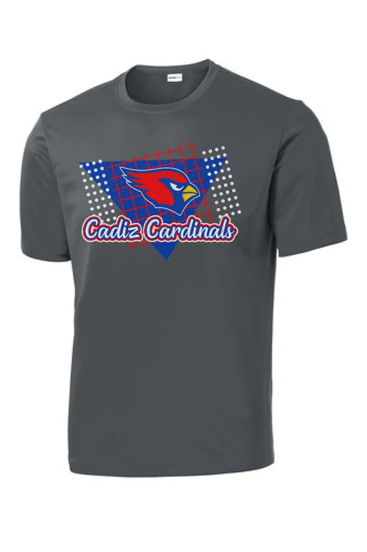 Cadiz Cardinals Distressed 80s PosiCharge Competitor Tee
