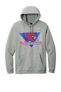 Cadiz Cardinals Distressed 80s Nike Club Fleece Pullover Hoodie