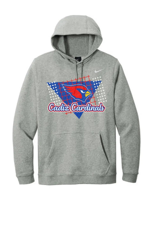 Cadiz Cardinals Distressed 80s Nike Club Fleece Pullover Hoodie