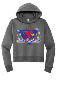 Cadiz Cardinals Distressed 80s Women's V.I.T. Fleece Hoodie