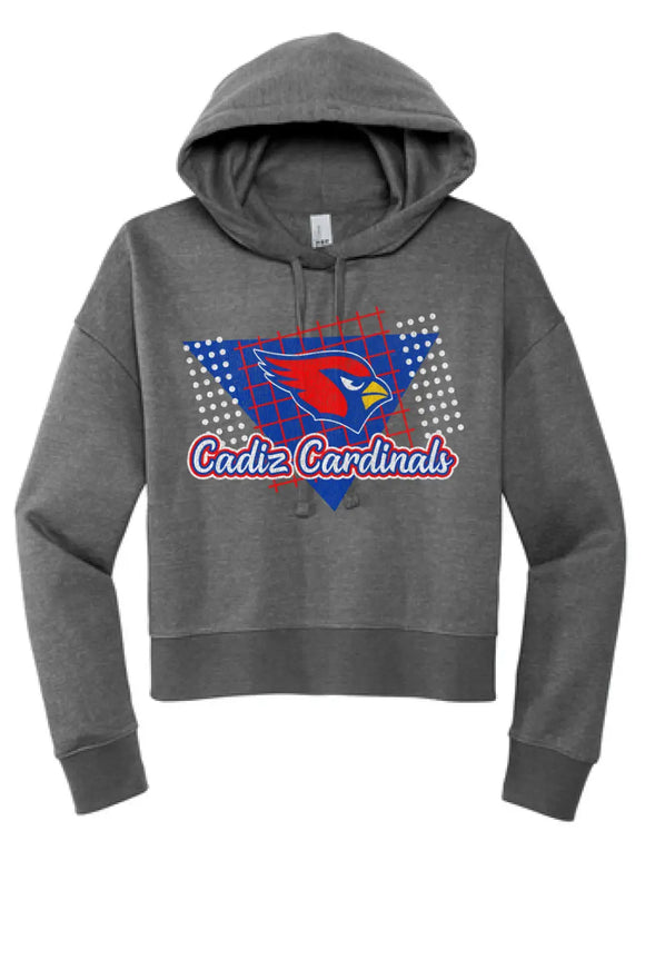 Cadiz Cardinals Distressed 80s Women's V.I.T. Fleece Hoodie