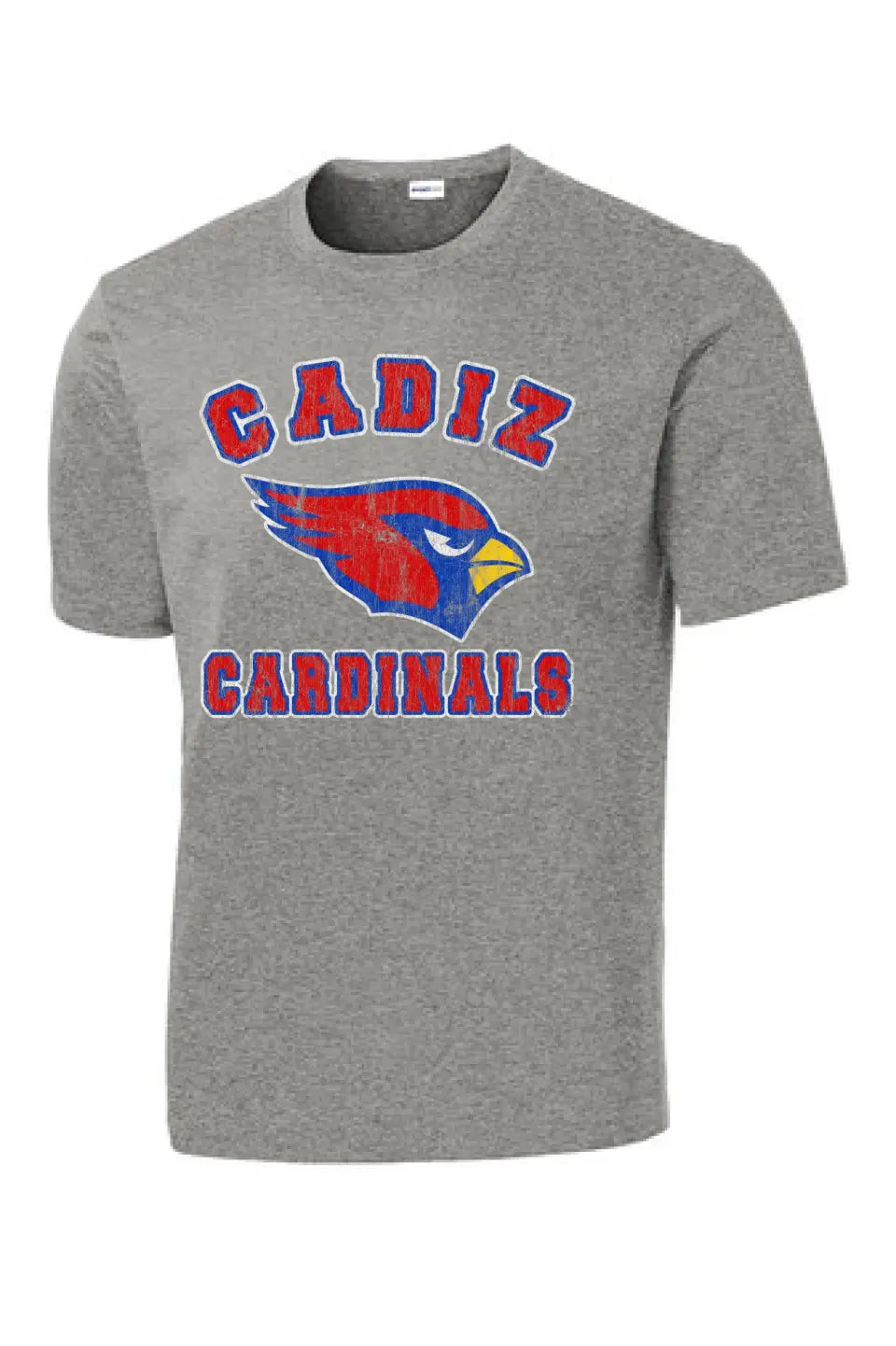 Cadiz Cardinals Fierce on Gray PosiCharge Competitor Tee