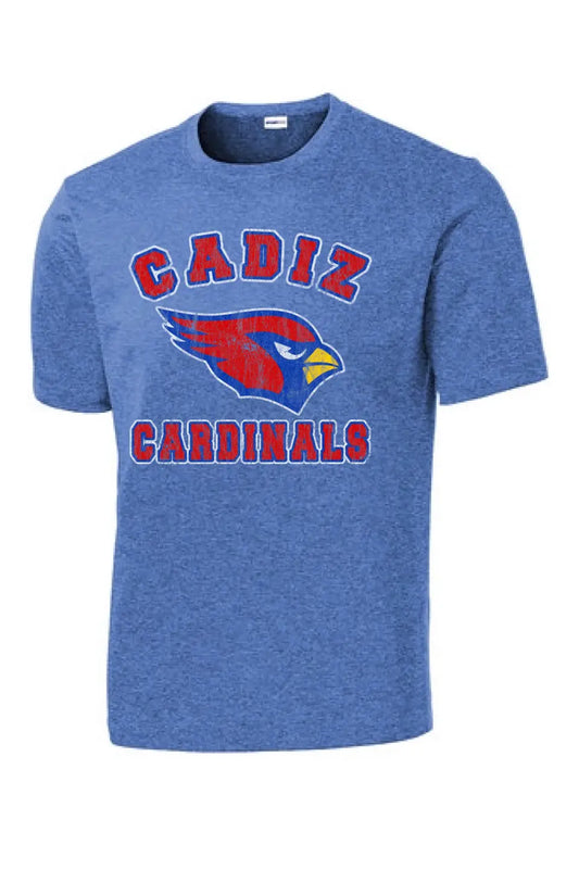 Cadiz Cardinals Fierce on Gray PosiCharge Competitor Tee