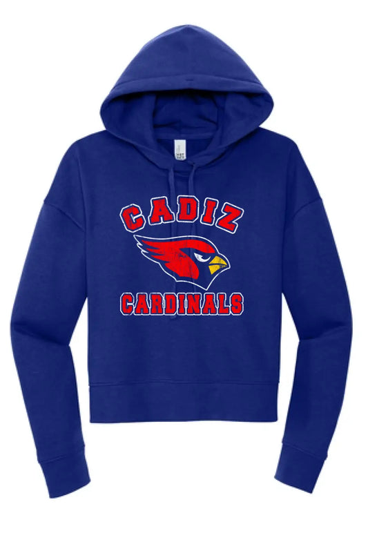 Cadiz Cardinals Distressed Fierce Women's V.I.T. Fleece Hoodie