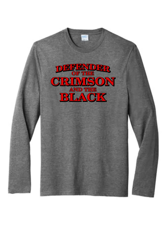 Steubenville Big Red Defenders of the Crimson and Black Tri-Blend Long Sleeve Tee