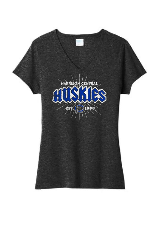 Harrison Central 2023-39 Ladies Tri-Blend V-Neck Tee