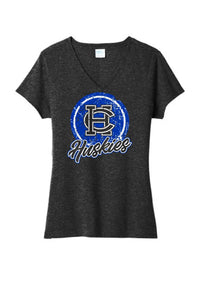 Harrison Central 2023-25 Ladies Tri-Blend V-Neck Tee