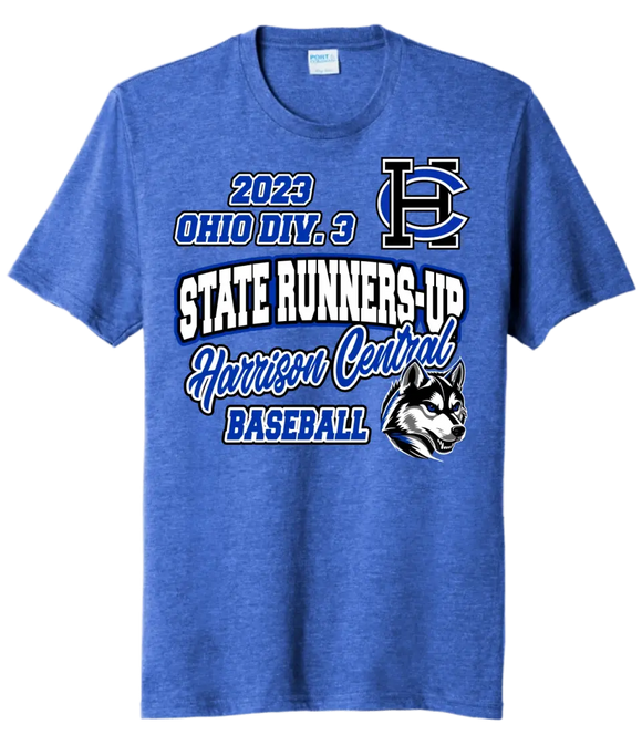 Harrison Central Baseball 2023 State Runners-Up Tri-Blend Tee