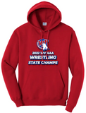 Wheeling Park Wrestling State Champs 2022 Design Core Fleece Hoodie