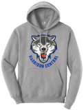 Harrison Central Mean Husky Red Distressed Design Core Fleece Hoodie