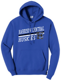 Harrison Central Rising Distressed Design Core Fleece Hoodie