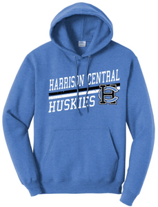 Harrison Central Rising Distressed Design Core Fleece Hoodie