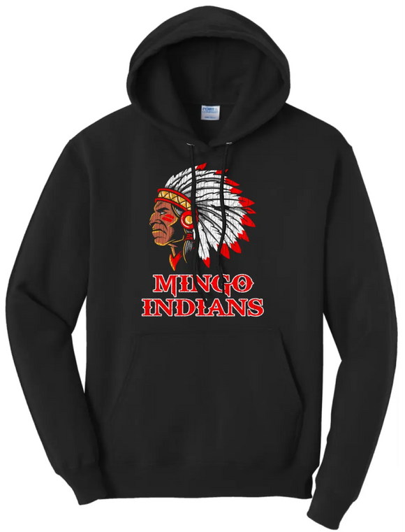 Mingo Indians Distressed Design 01 Core Fleece Hoodie