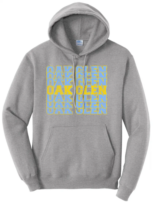 Oak Glen Distressed Repeating Core Fleece Hoodie