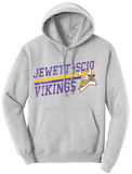 Jewett-Scio Vikings Rising Distressed Design Core Fleece Hoodie