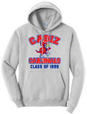 Cadiz Cardinal Walking Distressed Custom Text Core Fleece Hoodie